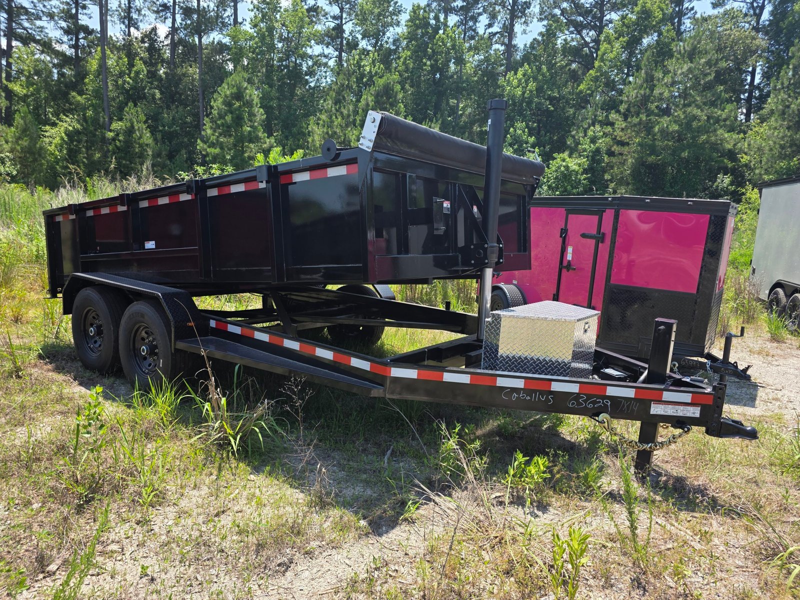 7×14 Dump Trailer for Sale – Black | 2