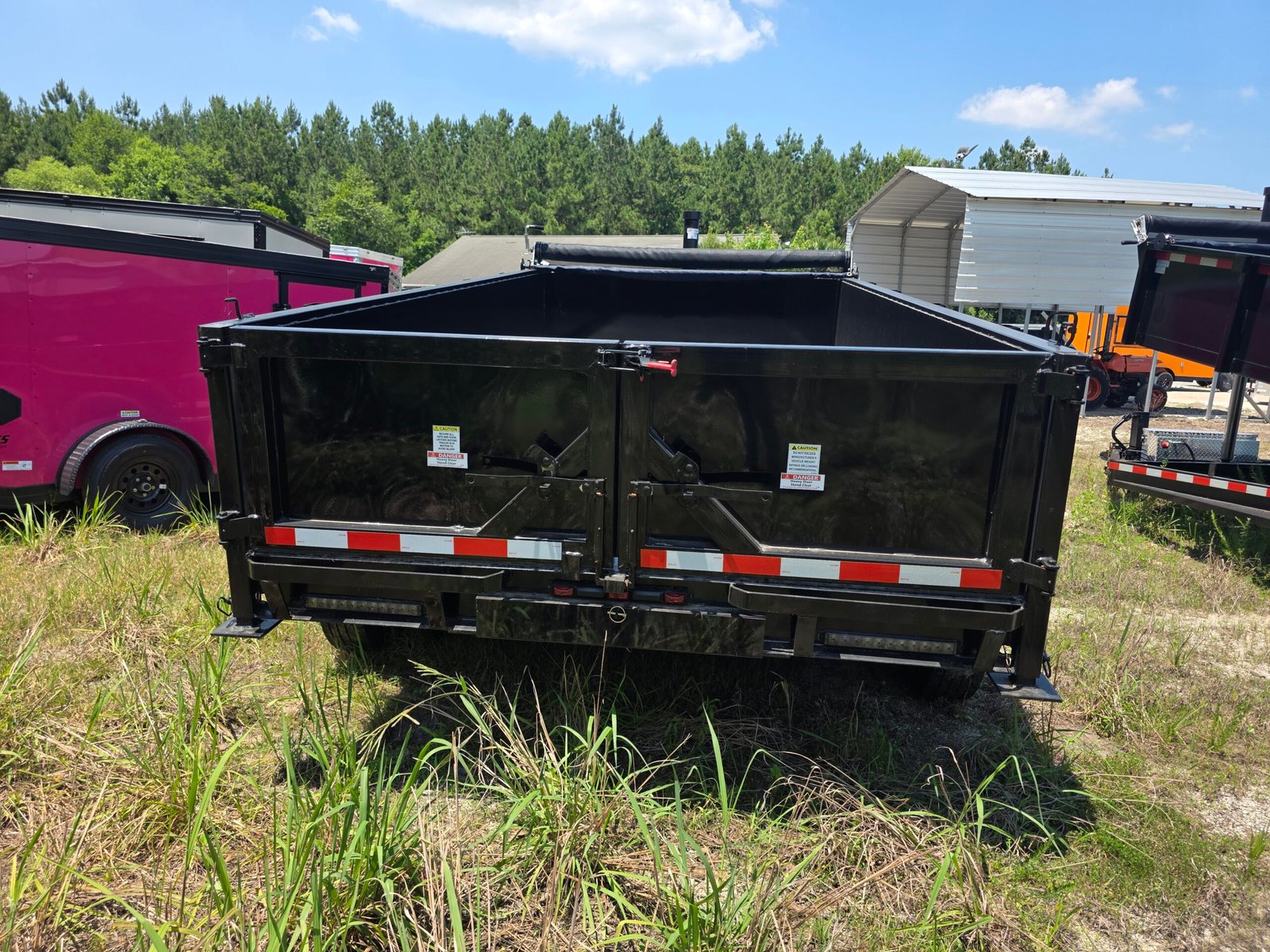 7×14 Dump Trailer for Sale – Black | 2