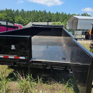 7×14 Dump Trailer for Sale – Black | 2' Sides | 14 Ply Tires | Rear Double Doors - Image 4