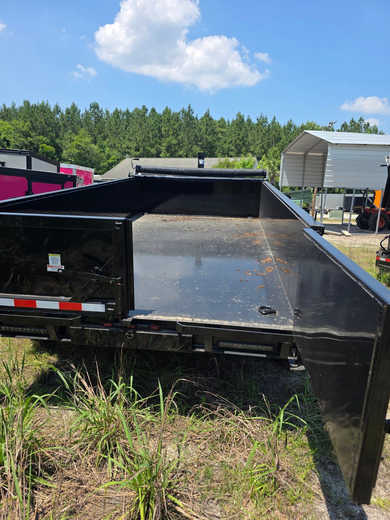 7×14 Dump Trailer for Sale – Black | 2