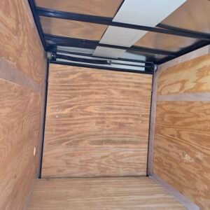 6×12 White Cargo Trailer | Rear Ramp Door | 3500 lb Axles | 6' Interior - Image 4