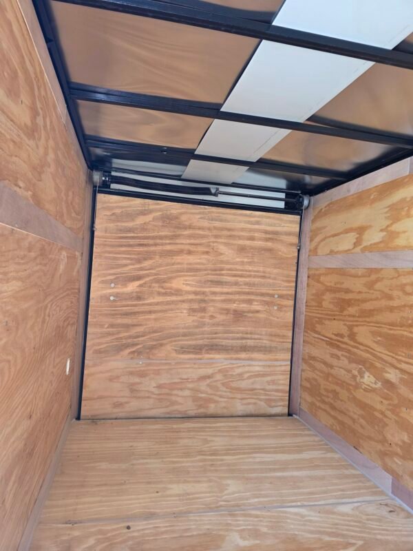 6×12 White Cargo Trailer | Rear Ramp Door | 3500 lb Axles | 6' Interior