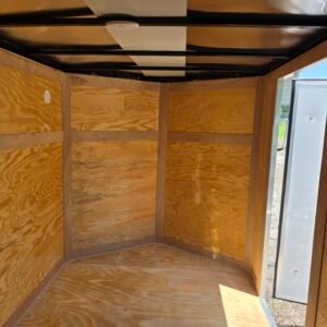 6×12 White Cargo Trailer | Rear Ramp Door | 3500 lb Axles | 6' Interior - Image 5