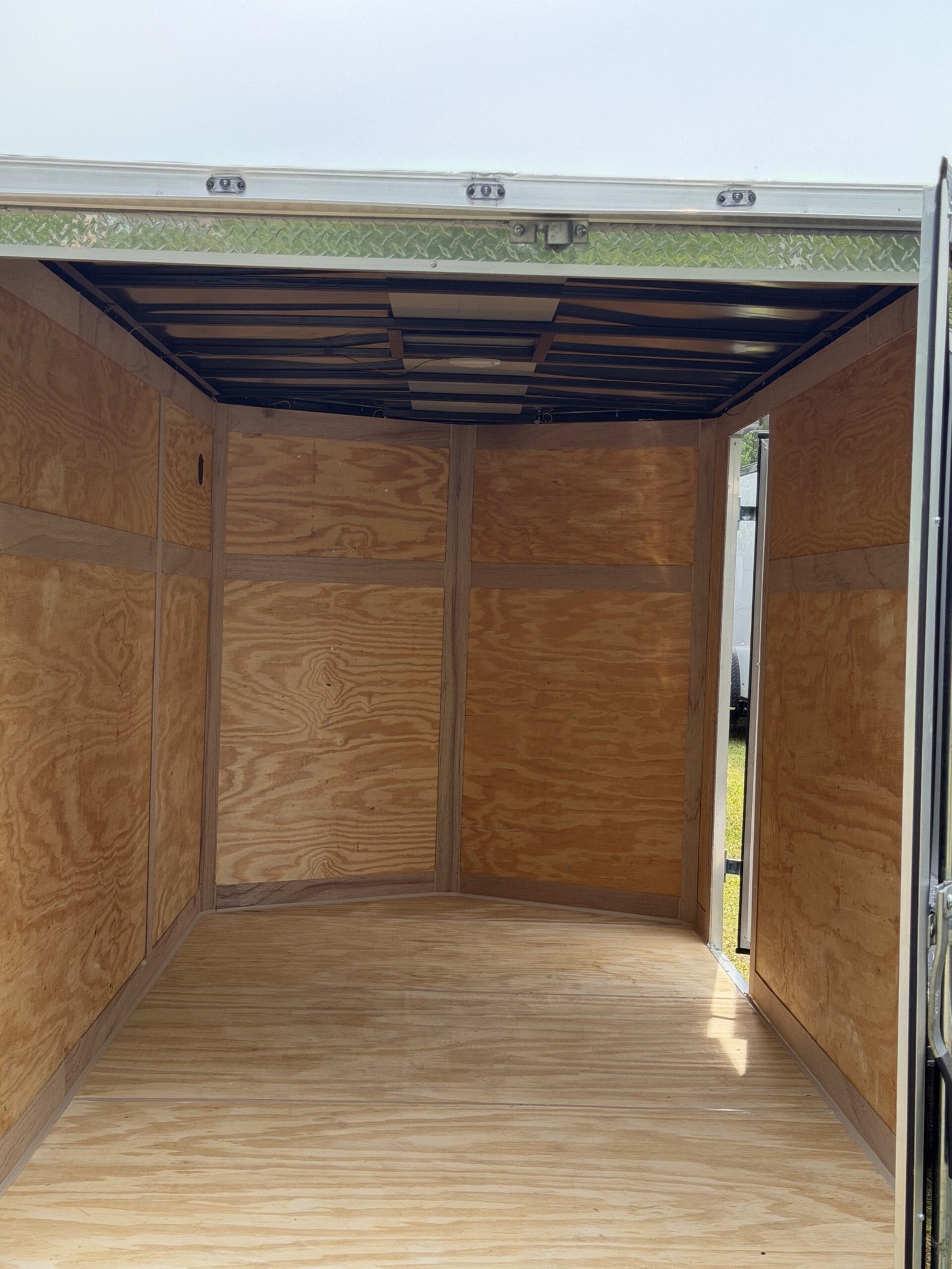 6×12 Black Cargo Trailer | Rear Ramp Door | 3500 lb Axles | 6