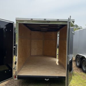 6×12 Black Cargo Trailer | Rear Ramp Door | 3500 lb Axles | 6' Interior - Image 7