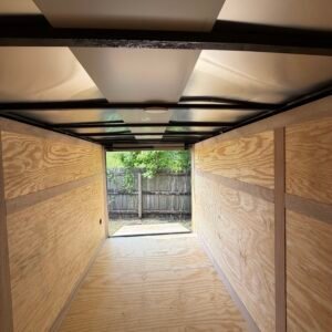 6×12 Charcoal Gray Cargo Trailer | Rear Ramp Door | 6' Interior | 3500 lb Axles - Image 5