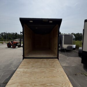 7×14 Enclosed Cargo Trailer for Sale – Black | 7' Interior | 4 D-Rings | 3500 lb Axles - Image 4