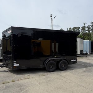 7×14 Enclosed Cargo Trailer for Sale – Black | 7' Interior | 4 D-Rings | 3500 lb Axles - Image 7