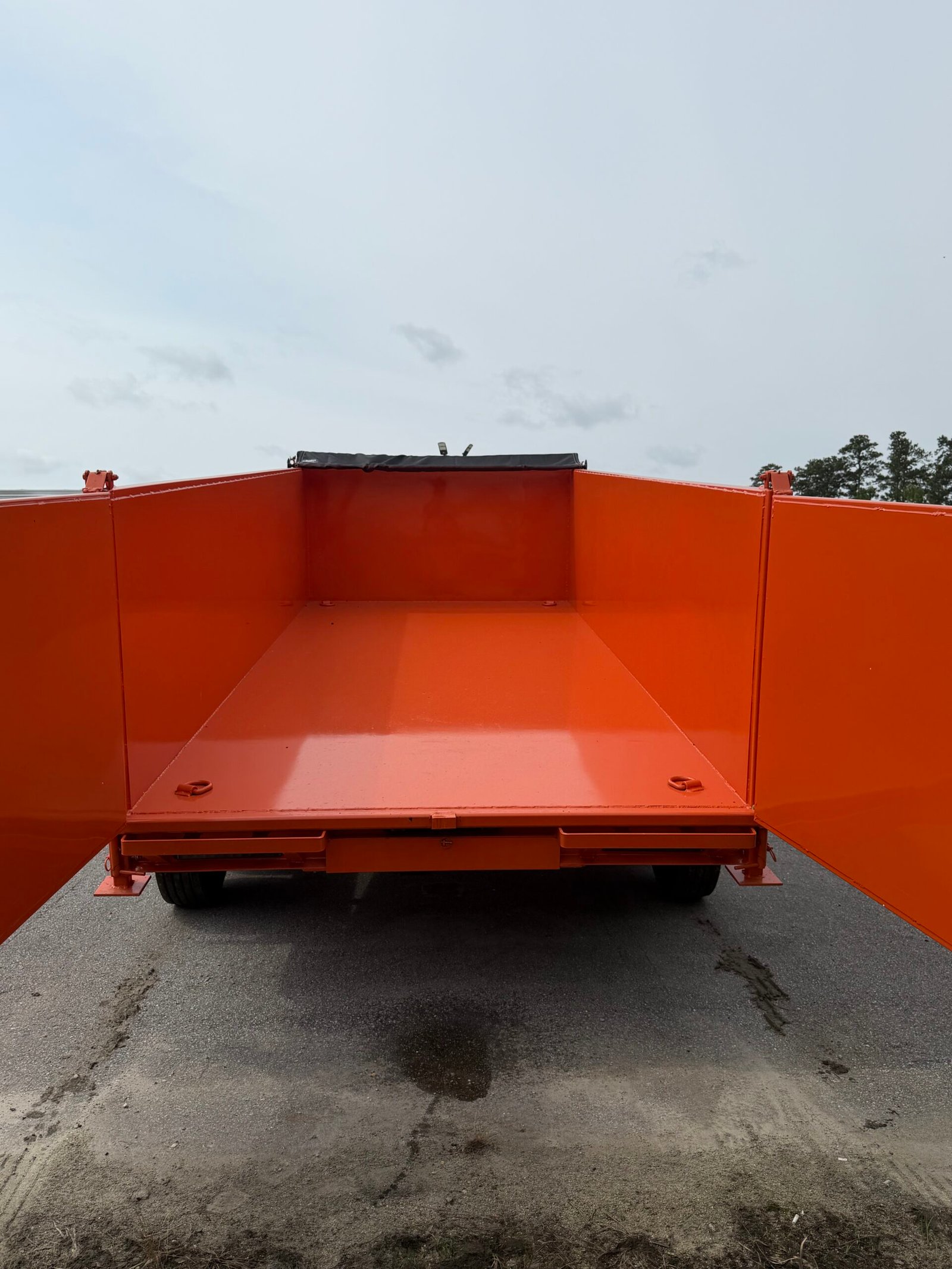 7×16 Dump Trailer for Sale – Orange | 4