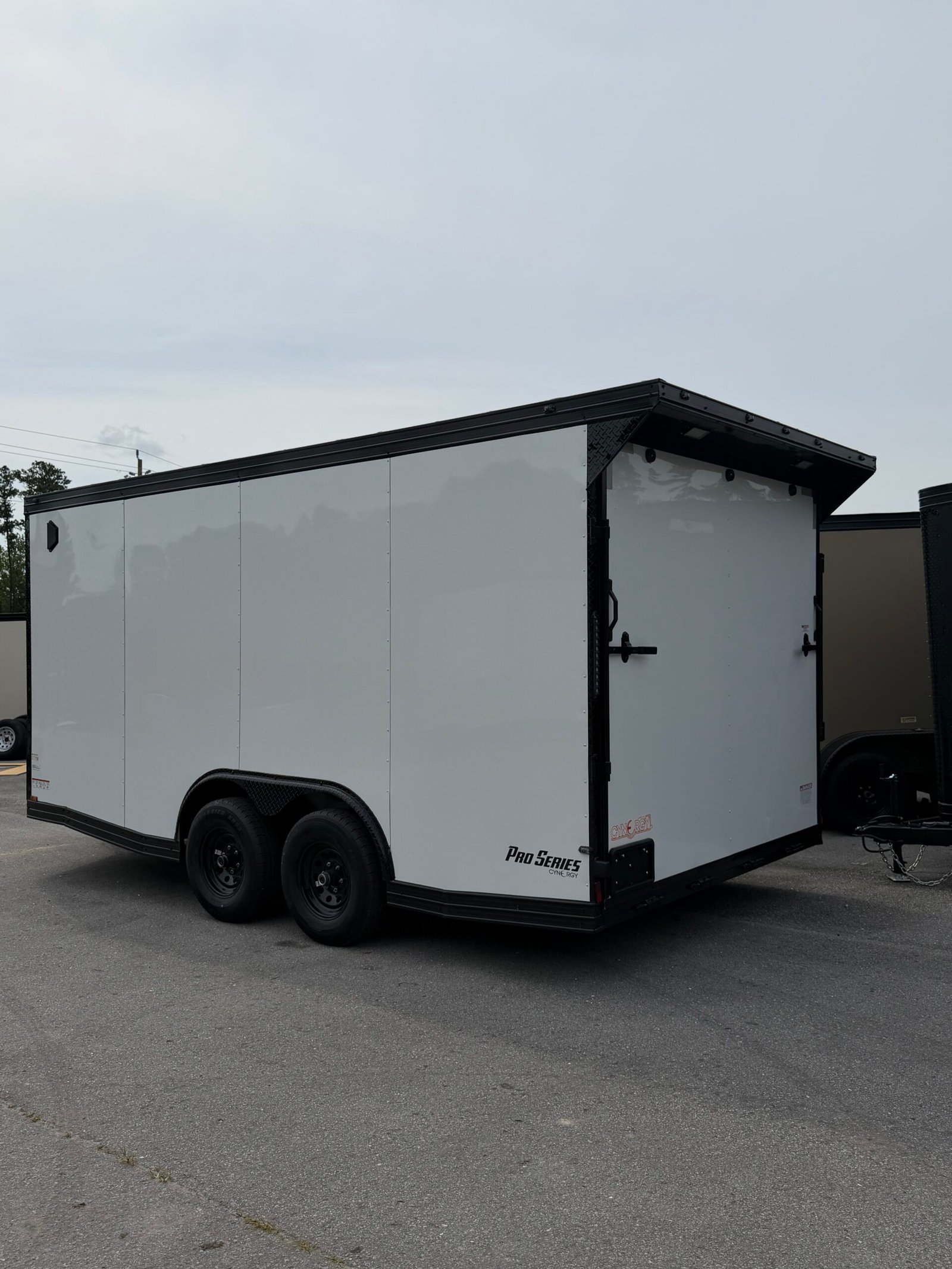 8.5×16 Enclosed Car Hauler for Sale – White | 7