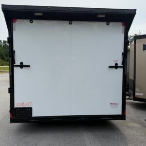 8.5×16 Enclosed Car Hauler for Sale – White | 7' Interior | Ramp Door | Heavy Duty - Image 3