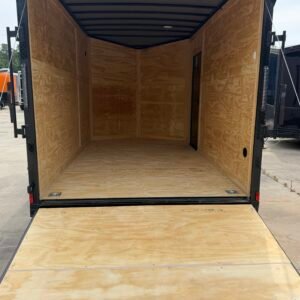 7×12 Enclosed Cargo Trailer for Sale – Rose Metallic | 7' Interior | Rear Ramp | 3500 lb Axles - Image 5