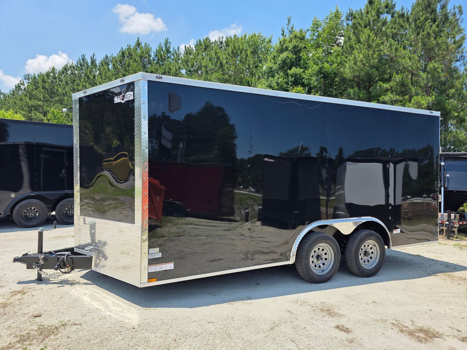 8.5×16 Enclosed Car Hauler for Sale – Black | 6