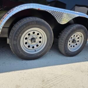 8.5×16 Enclosed Car Hauler for Sale – Black | 6'6" Interior | Cargo & Vehicle Trailer - Image 3