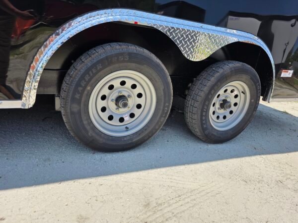 8.5×16 Enclosed Car Hauler for Sale – Black | 6'6" Interior | Cargo & Vehicle Trailer