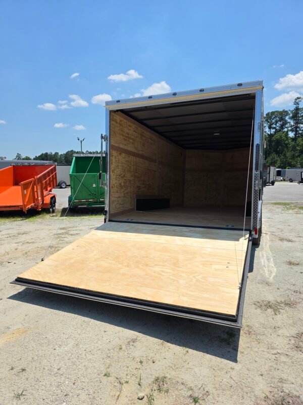 8.5×16 Enclosed Car Hauler for Sale – Black | 6'6" Interior | Cargo & Vehicle Trailer