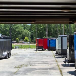 7×14 Enclosed Cargo Trailer for Sale – Black | 7' Interior | Rear Ramp | 3500 lb Axles - Image 5