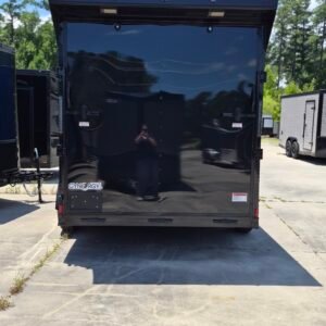 7×14 Enclosed Cargo Trailer for Sale – Black | 7' Interior | Rear Ramp | 3500 lb Axles - Image 6