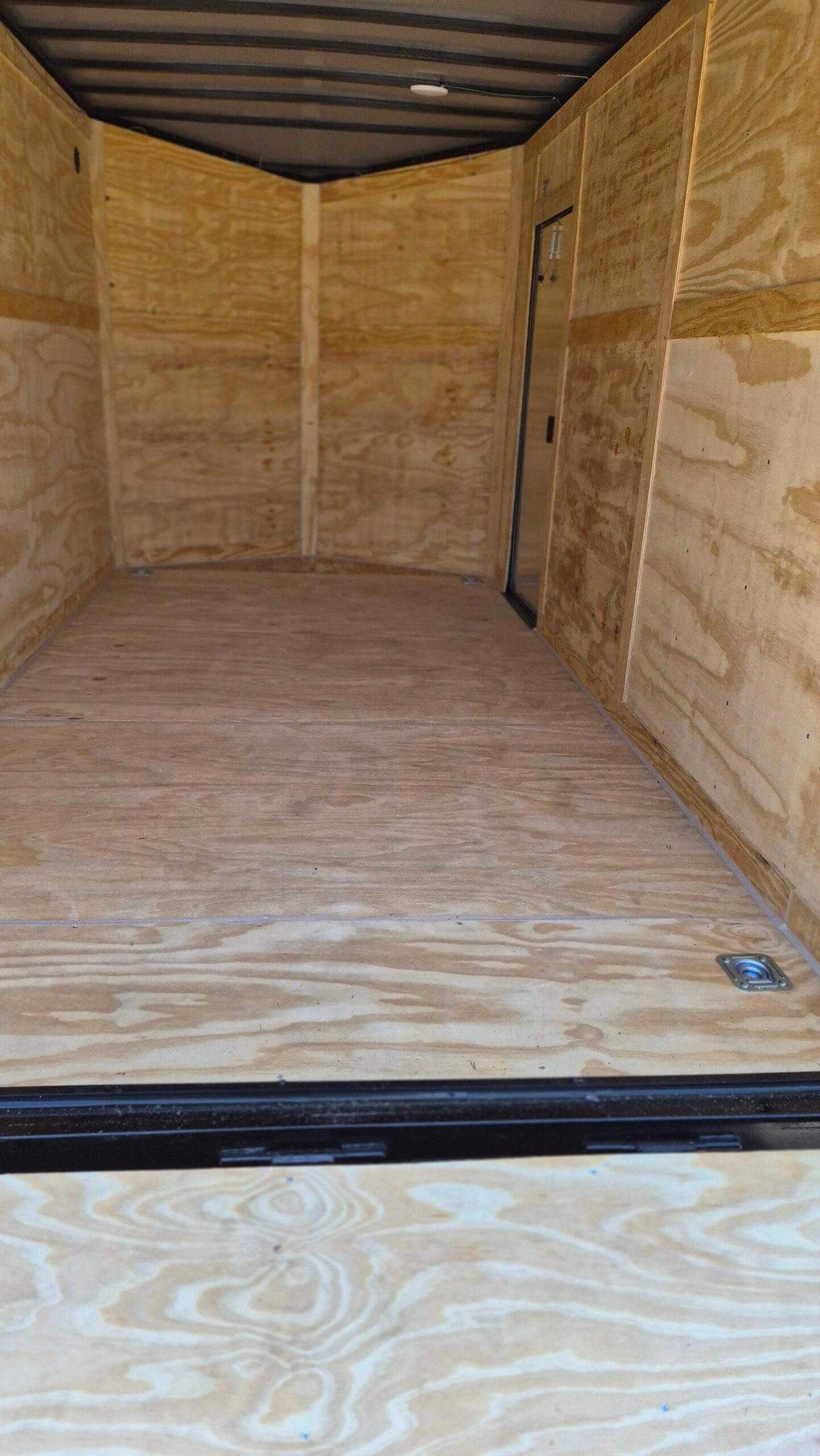 7×14 Enclosed Cargo Trailer for Sale – Charcoal Gray | 7