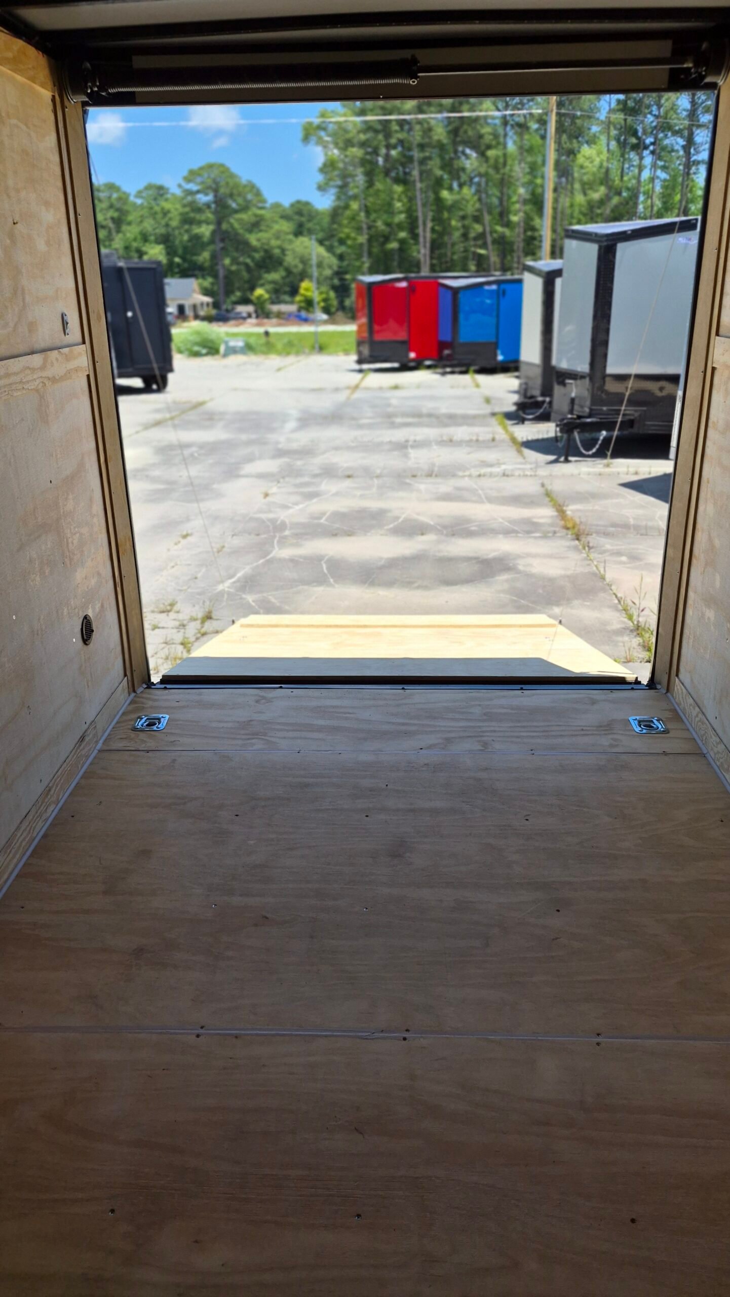 7×14 Enclosed Cargo Trailer for Sale – Charcoal Gray | 7