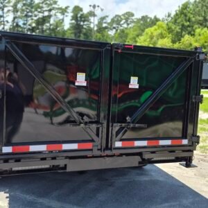 7×16 Dump Trailer for Sale – Black | 4' Walls | 16 Ply Tires | Heavy-Duty Dump Trailer - Image 4