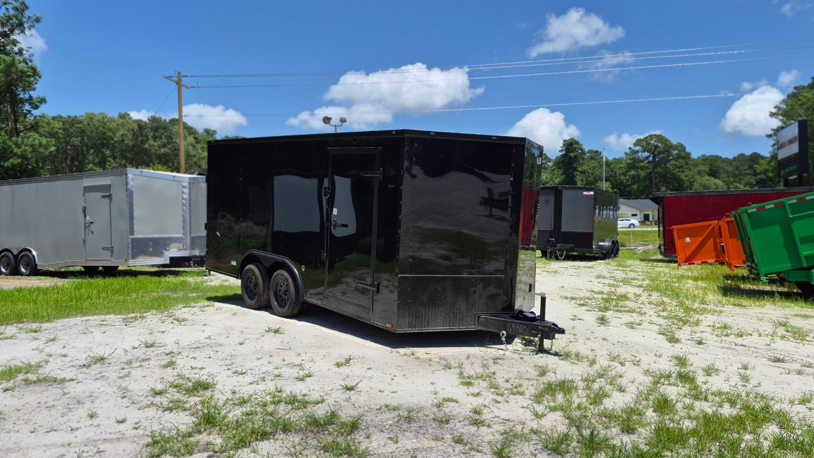 8.5×16 Enclosed Car Hauler for Sale – Black | 6