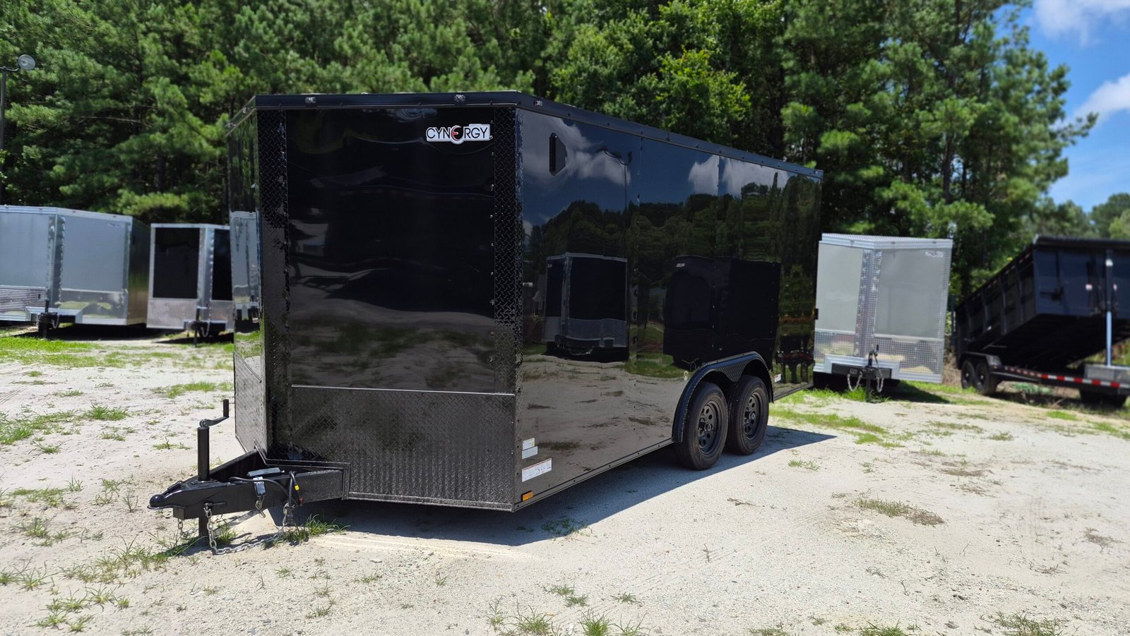 8.5×16 Enclosed Car Hauler for Sale – Black | 6