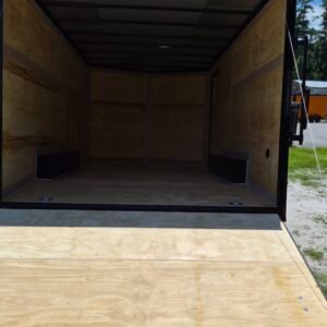 8.5×16 Enclosed Car Hauler for Sale – Black | 6'6" Interior | 3500 lb Axles | Ramp Door - Image 4