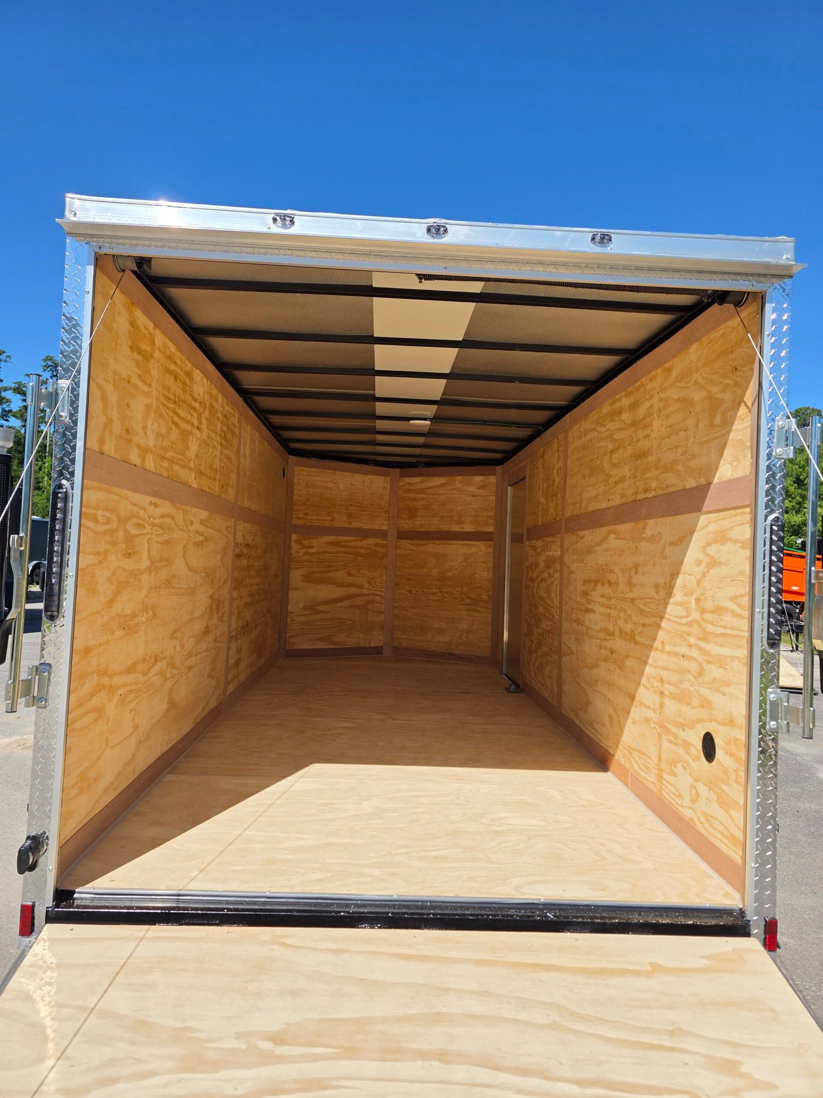7×16 Enclosed Cargo Trailer for Sale – Silver | 6