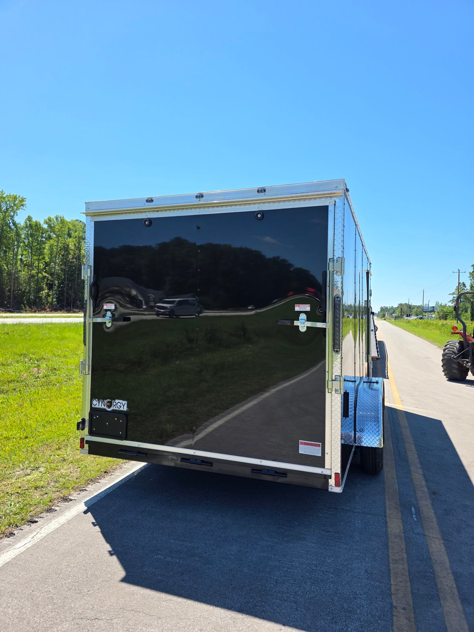 7×16 Enclosed Cargo Trailer for Sale – Black | 6