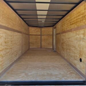 7×16 Enclosed Cargo Trailer for Sale – Black | 6'6" Interior | 3500 lb Axles - Image 4