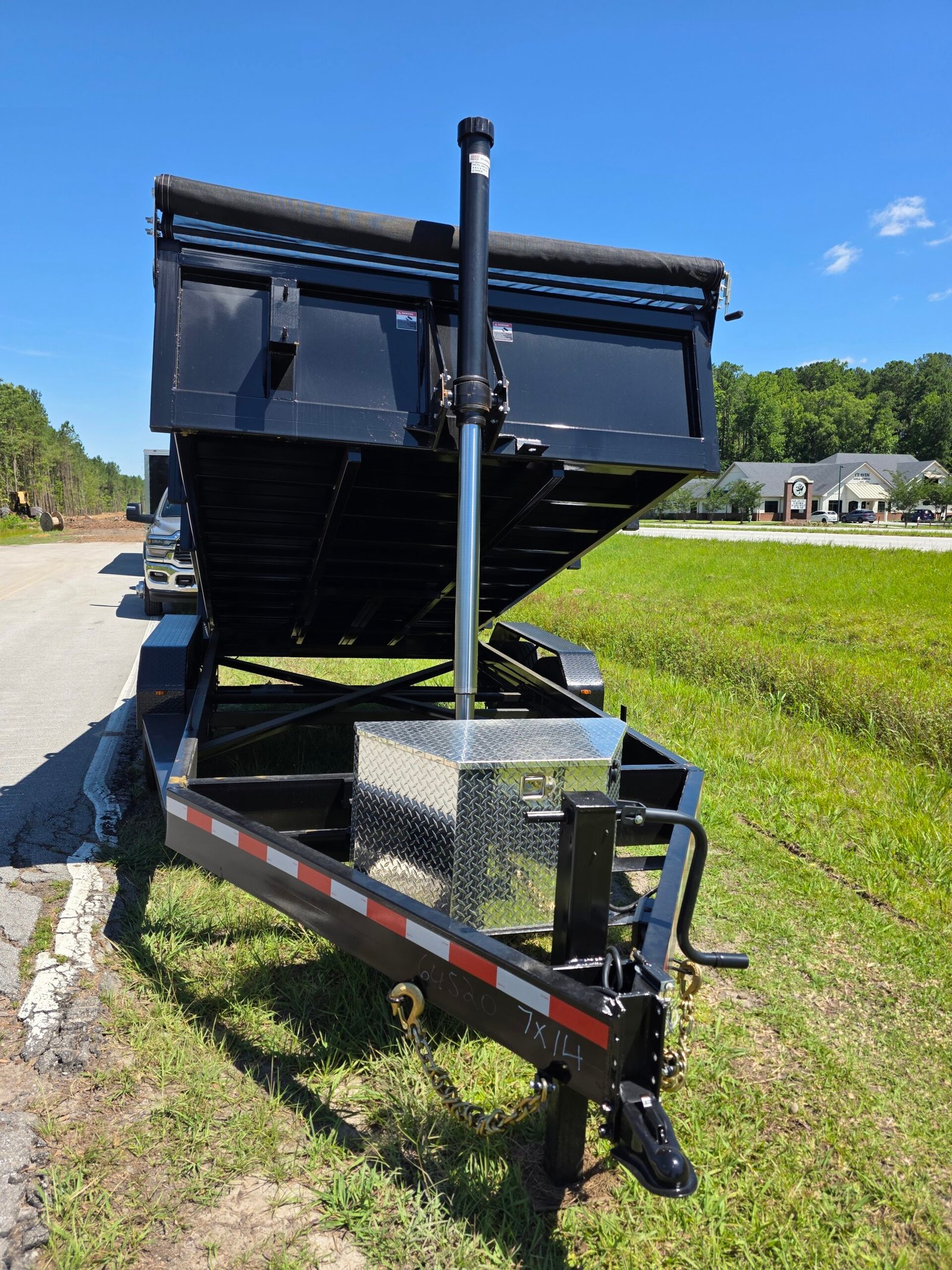 7×14 Dump Trailer for Sale – Black | 2