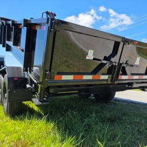 7×14 Dump Trailer for Sale – Black | 2' Walls | 14 Ply Tires | Spread Gate - Image 6