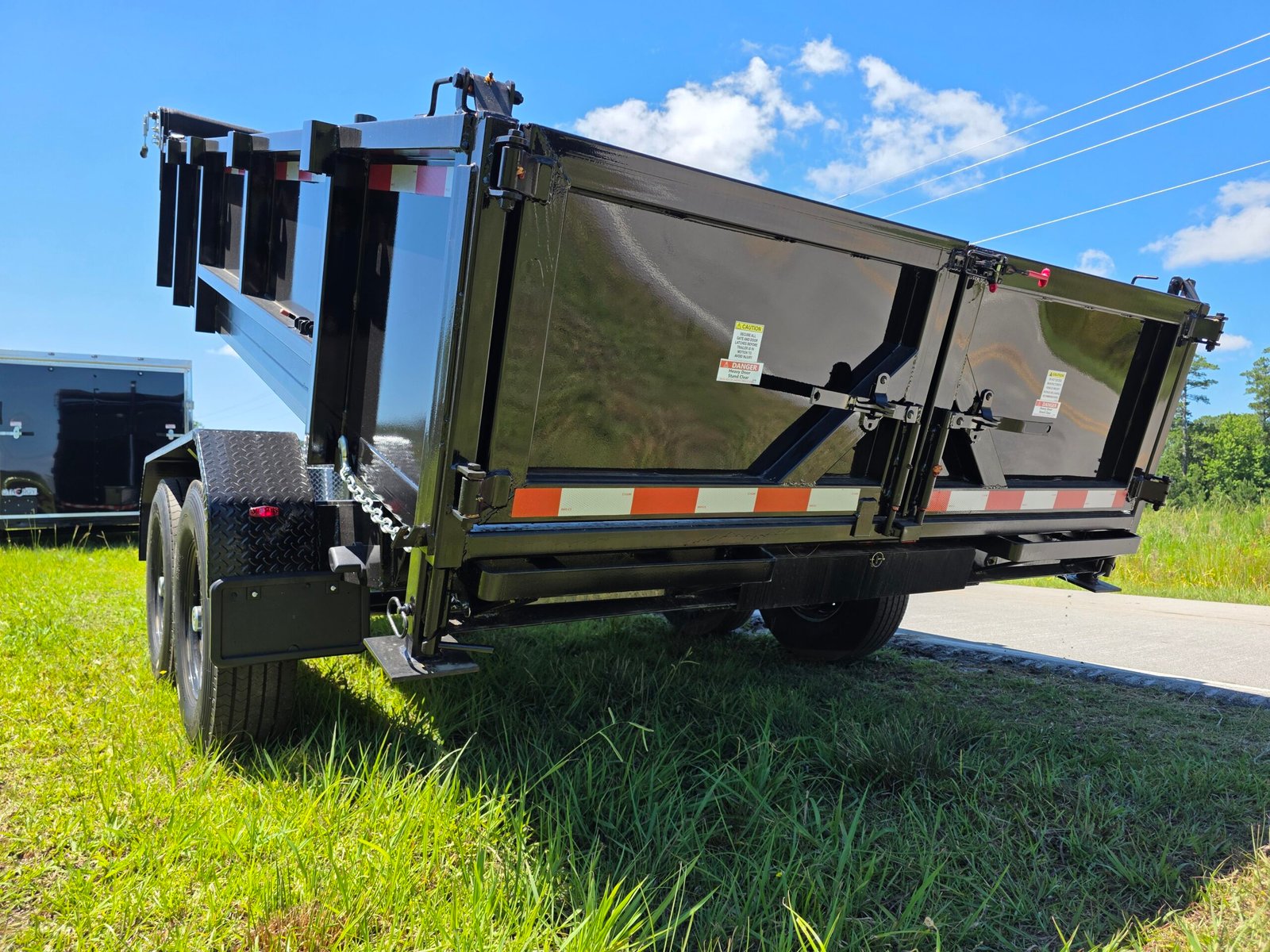7×14 Dump Trailer for Sale – Black | 2