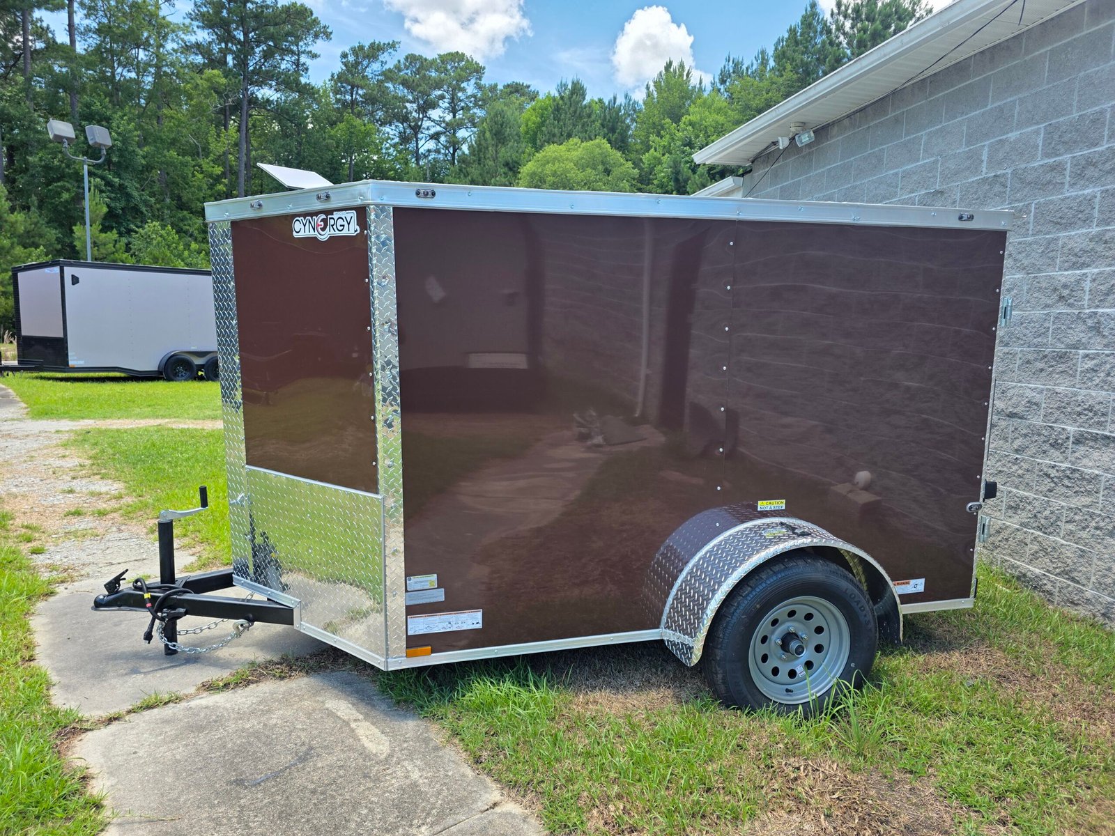 5×8 Brown Cargo Trailer | Double Rear Doors | 2990 lb Axles | 5