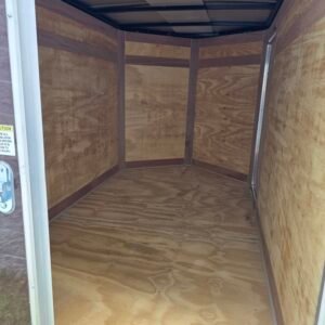 5×8 Brown Cargo Trailer | Double Rear Doors | 2990 lb Axles | 5' Interior - Image 4