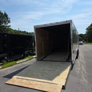 8.5×36 Enclosed Car Hauler for Sale – Black | Triple Axle | 7'6" Interior | RV Escape Door | E-Track | Race Trailer - Image 2