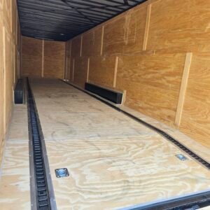 8.5×36 Enclosed Car Hauler for Sale – Black | Triple Axle | 7'6" Interior | RV Escape Door | E-Track | Race Trailer - Image 3