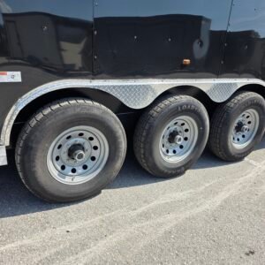 8.5×36 Enclosed Car Hauler for Sale – Black | Triple Axle | 7'6" Interior | RV Escape Door | E-Track | Race Trailer - Image 6