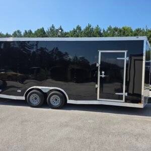 8.5×20 Car Hauler Trailer - Black | 7'6" Interior | 5200 lb Axles | Extended Tongue