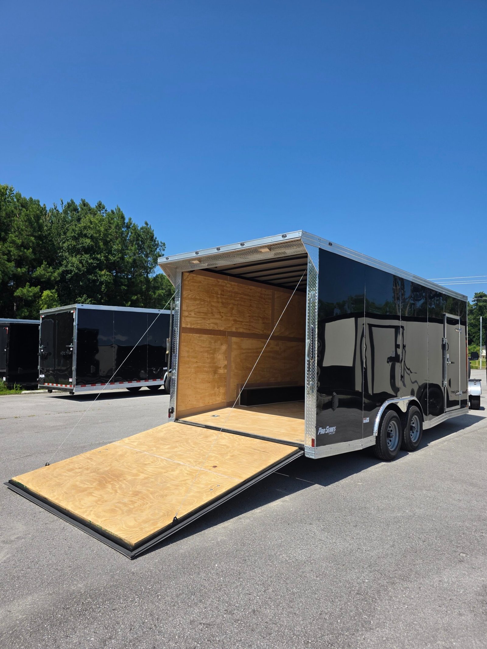 8.5×20 Car Hauler Trailer - Black | 7