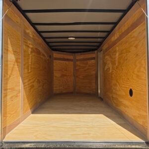 5×10 Enclosed Cargo Trailer for Sale – Purple | Ramp Door | 2990 lb Axles | Utility Trailer - Image 3