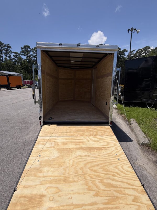 6×10 Enclosed Cargo Trailer for Sale – Charcoal Gray | 6' Interior | Utility Trailer