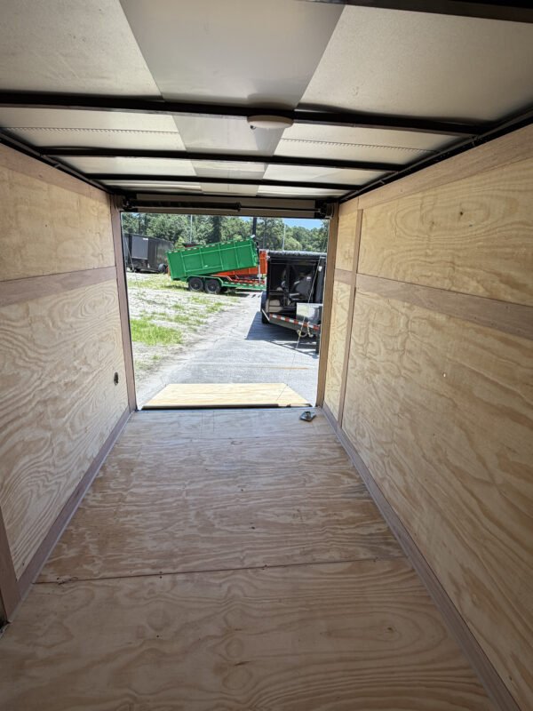 6×10 Enclosed Cargo Trailer for Sale – Charcoal Gray | 6' Interior | Utility Trailer