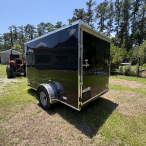 6×10 Enclosed Cargo Trailer for Sale – Black | 6' Interior | Utility & Equipment Trailer - Image 4