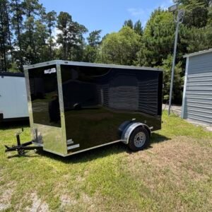 6×10 Enclosed Cargo Trailer for Sale – Black | 6' Interior | Utility & Equipment Trailer - Image 5