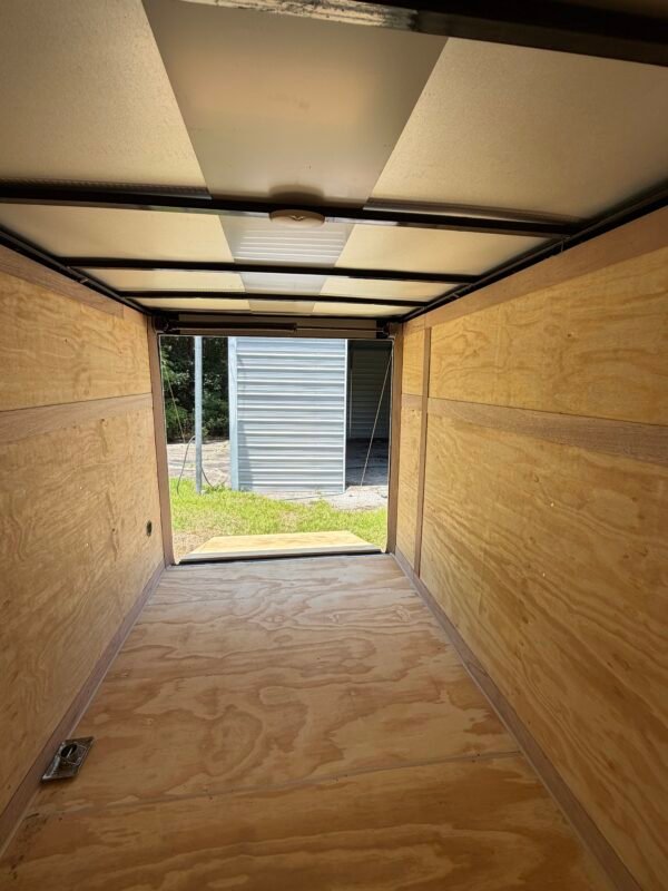 6×10 Enclosed Cargo Trailer for Sale – Black | 6' Interior | Utility & Equipment Trailer