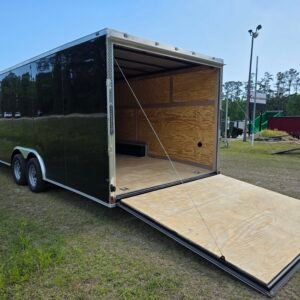8.5×24 Enclosed Car Hauler for Sale – Black | 6'6" Interior | Vehicle & Equipment Trailer - Image 3