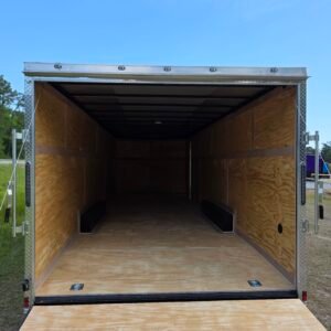 8.5×24 Enclosed Car Hauler for Sale – Black | 6'6" Interior | Vehicle & Equipment Trailer - Image 4