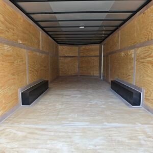 8.5×24 Enclosed Car Hauler for Sale – Black | 6'6" Interior | Vehicle & Equipment Trailer - Image 5